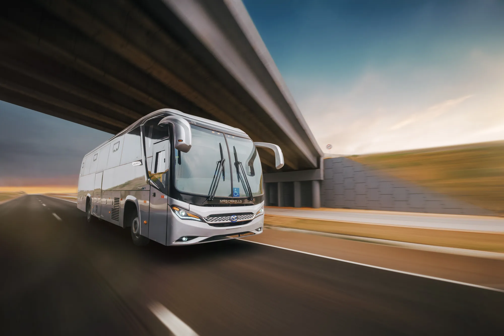Mascarello: ônibus em locações externas: Fotografia publicitária, foto 2 de 17