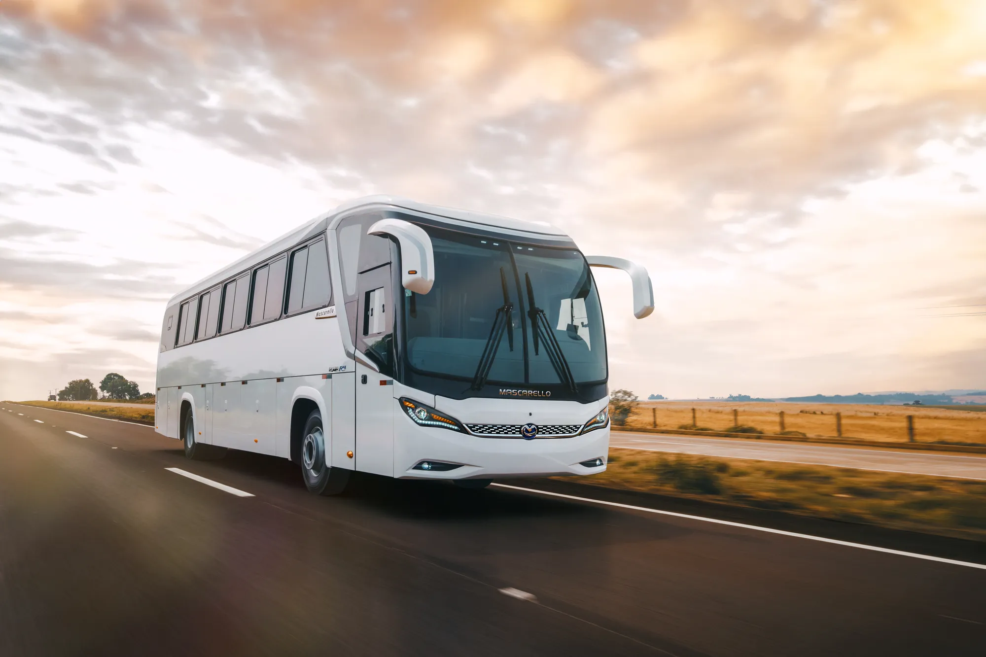 Mascarello: ônibus em locações externas: Fotografia publicitária, foto 1 de 1